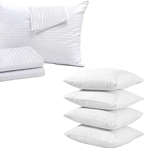 Pillow Protectors Mixed Sizes, set of 4, White