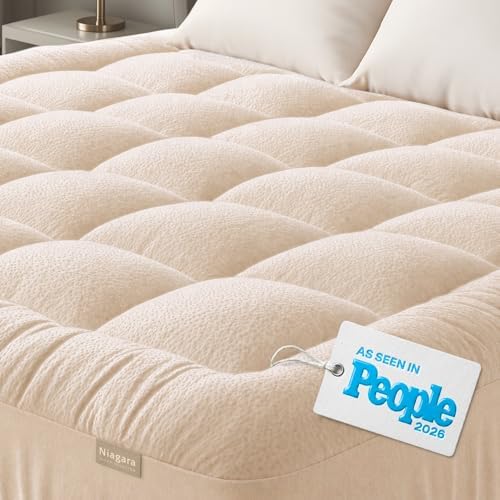 Ultra Soft Mattress Topper, King, Beige