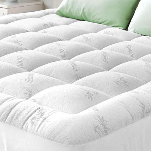 Viscose Made from Bamboo XL Mattress Topper, Snow White